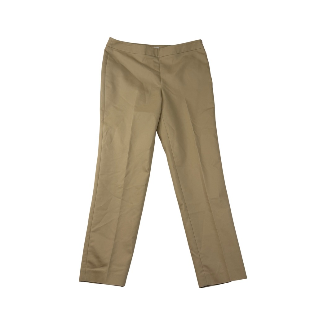 Chaus New Beige Side Zip Straight Leg Dress Pants Womens Size 8 Professiona 1566